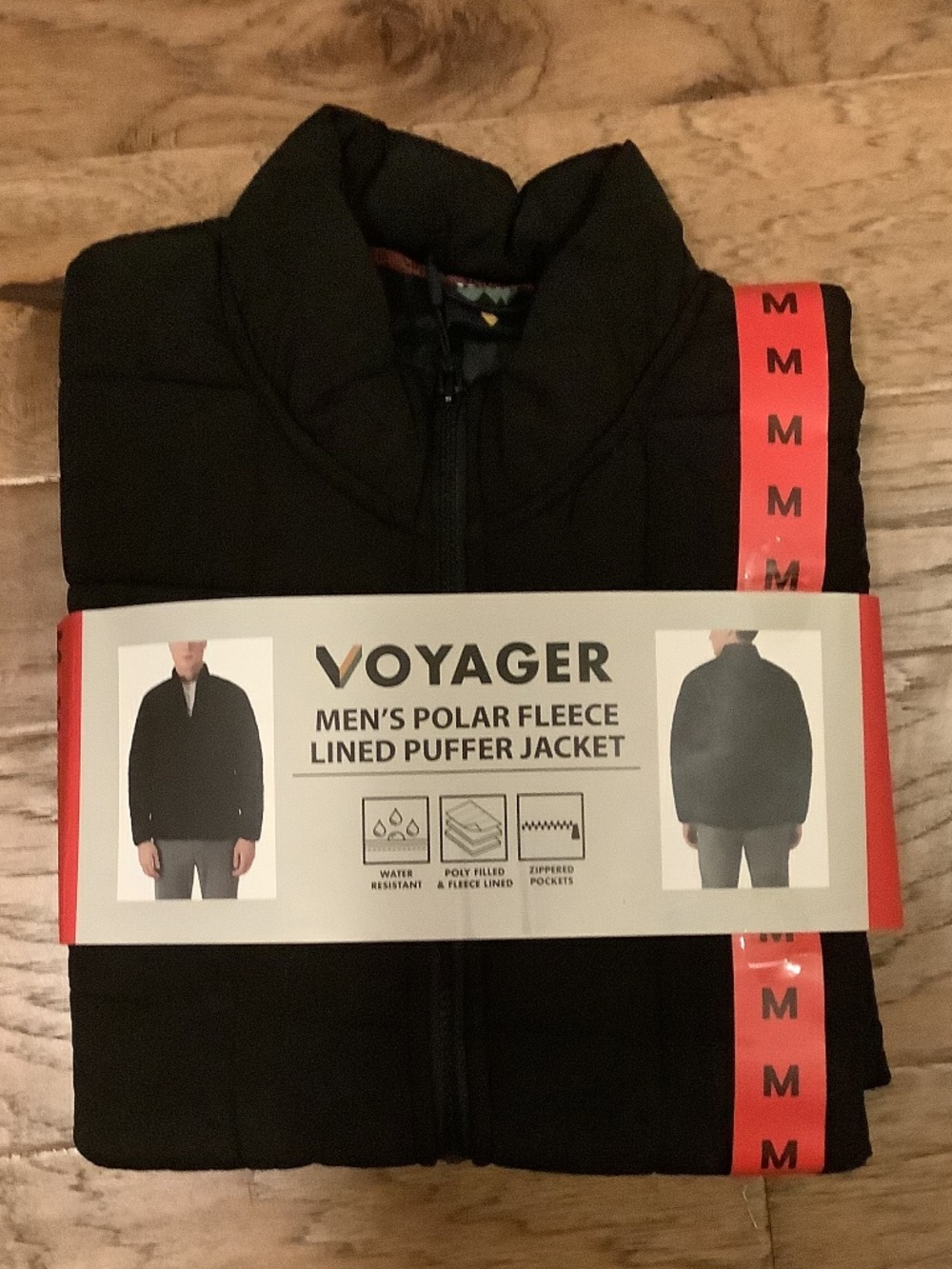 Voyager men’s polar fleece lined puffer jacket
